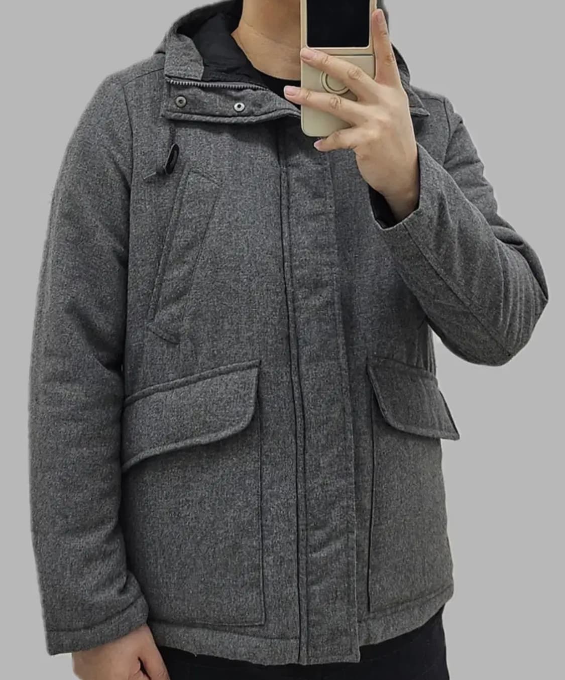 GLOBALWORK 울블렌드 웰론 후드파카  상품이미지10