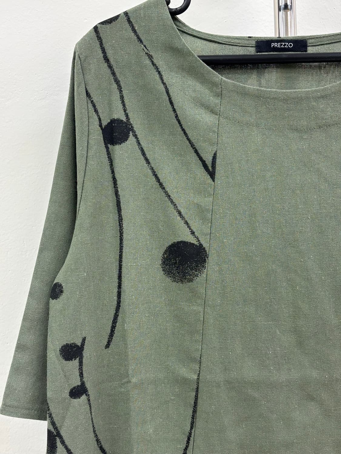 빈티지 히피 카키 반팔 상품이미지6