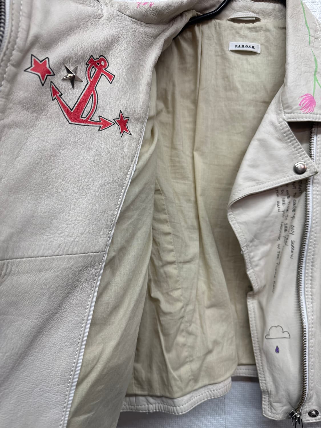 PAROSH 핸드메이드 빈티지 디테일 양가죽 자켓 S(55) 상품이미지6