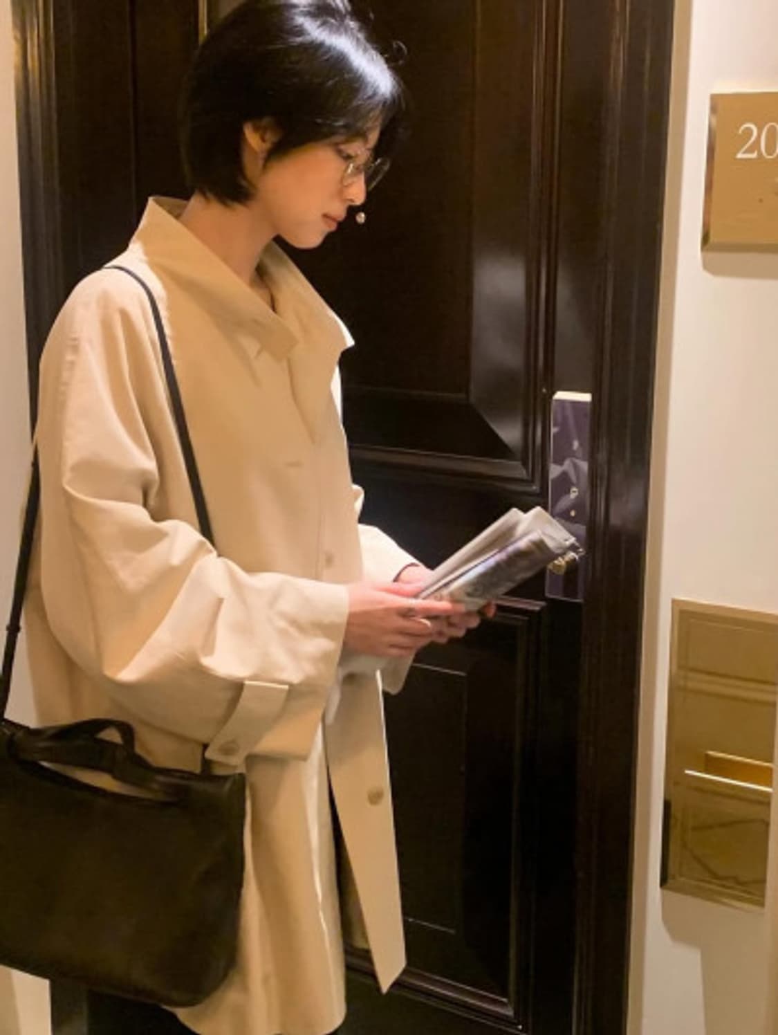 하이넥 트렌치(베이지) 상품이미지5