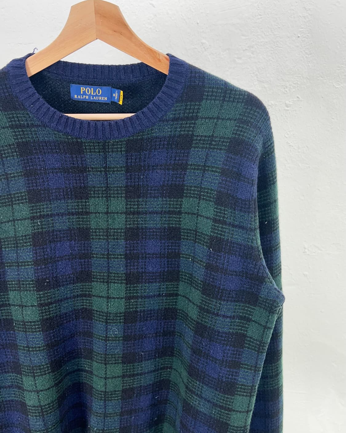 폴로 랄프로렌 블랙워치 타탄 체크 워셔블 울 스웨터 상품이미지3