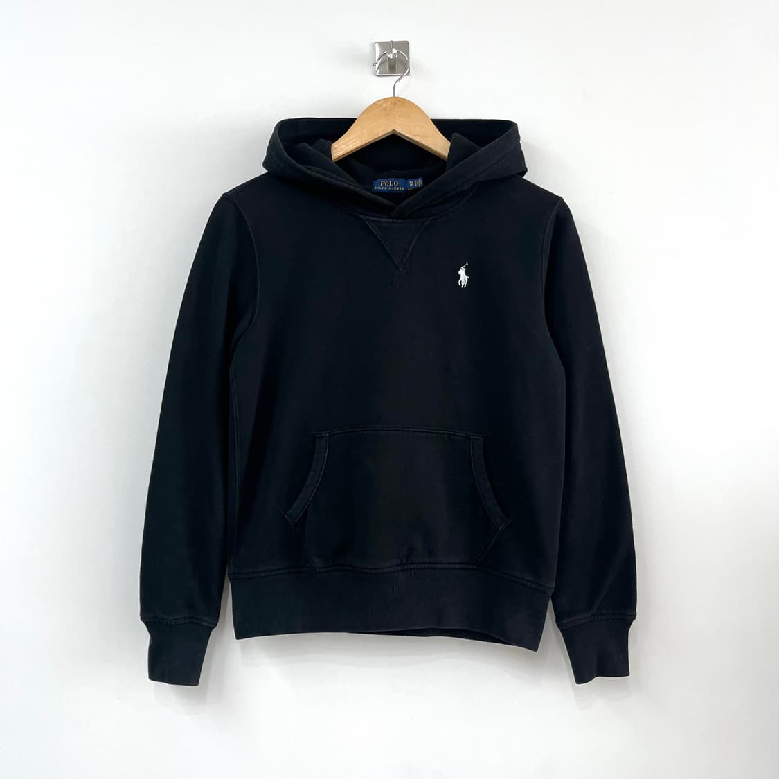 폴로 랄프로렌 신형 화이트 포니 블랙 후드티 상품이미지2