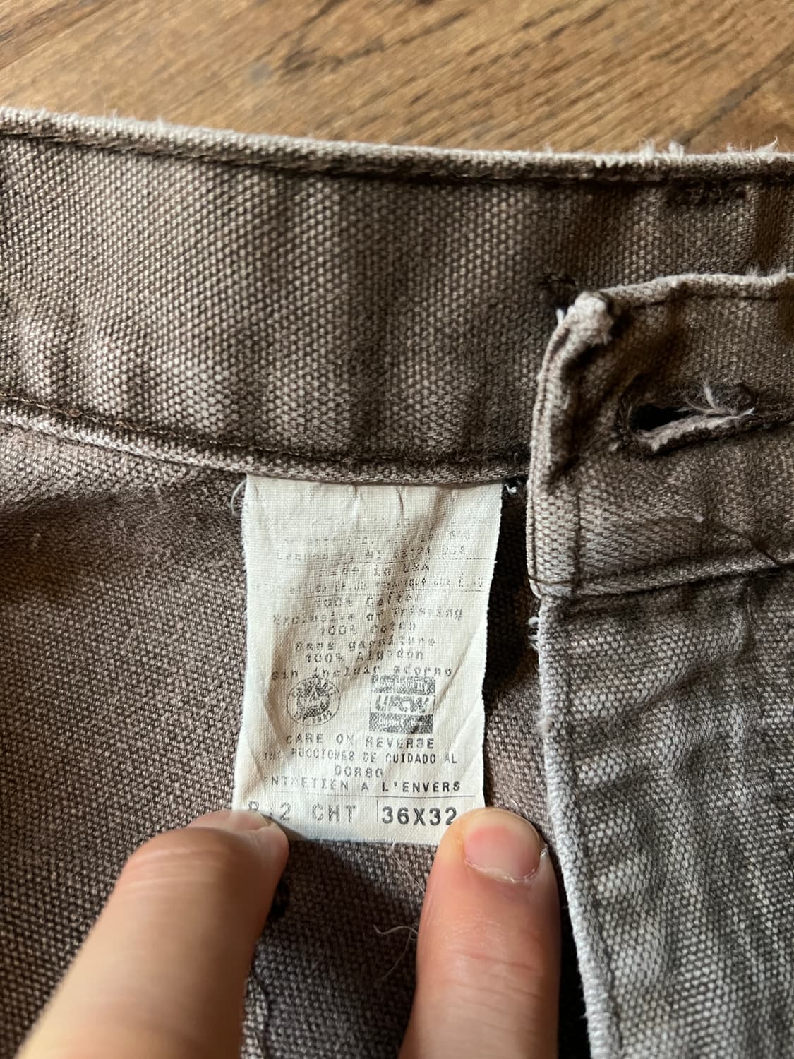 [36]칼하트 Made in USA 체스트넛 싱글니 카펜터 워크 팬츠 상품이미지8