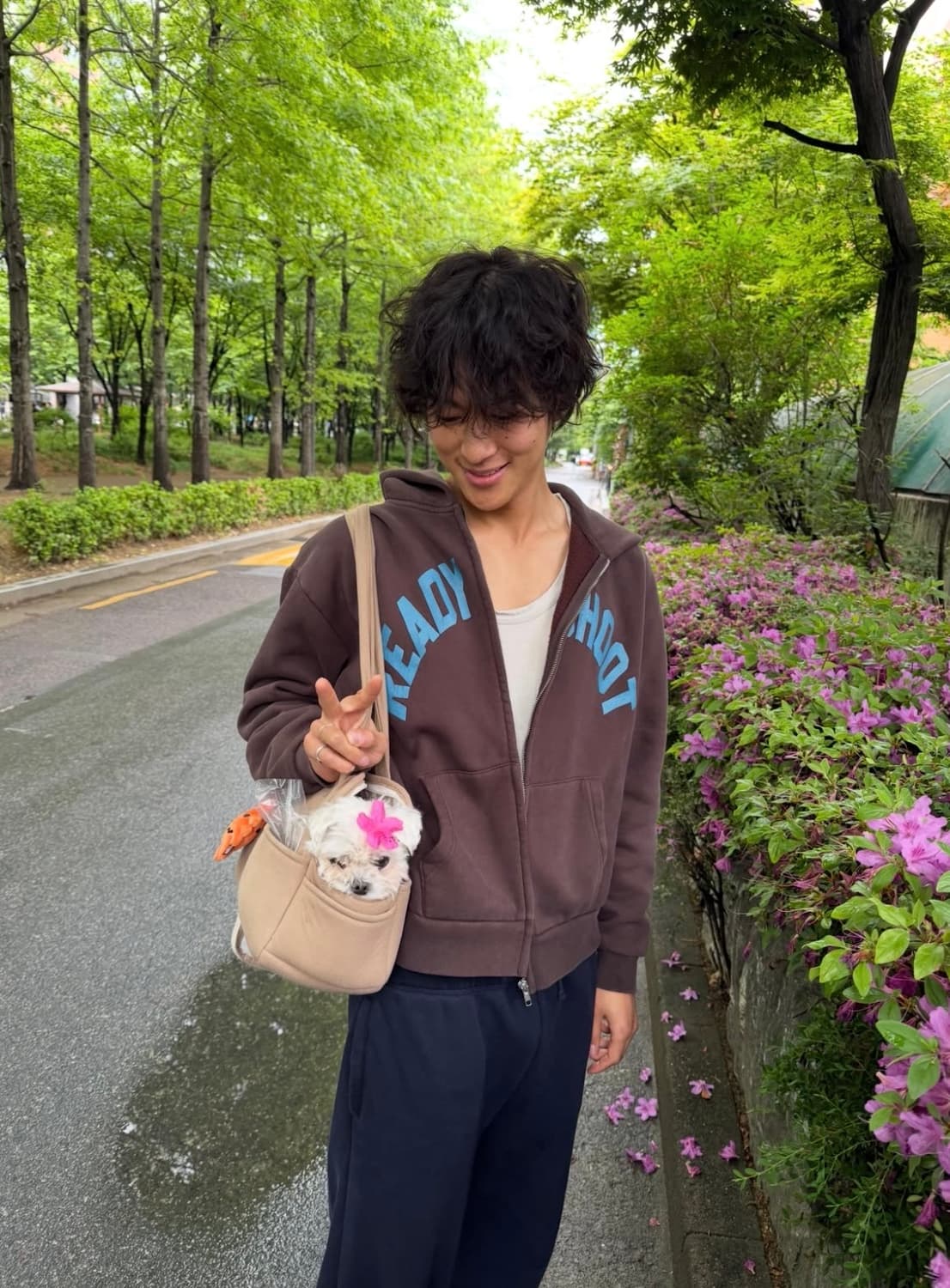 (새상품)컬렉트피시스 후드집업 레디슛 브라운 상품이미지3