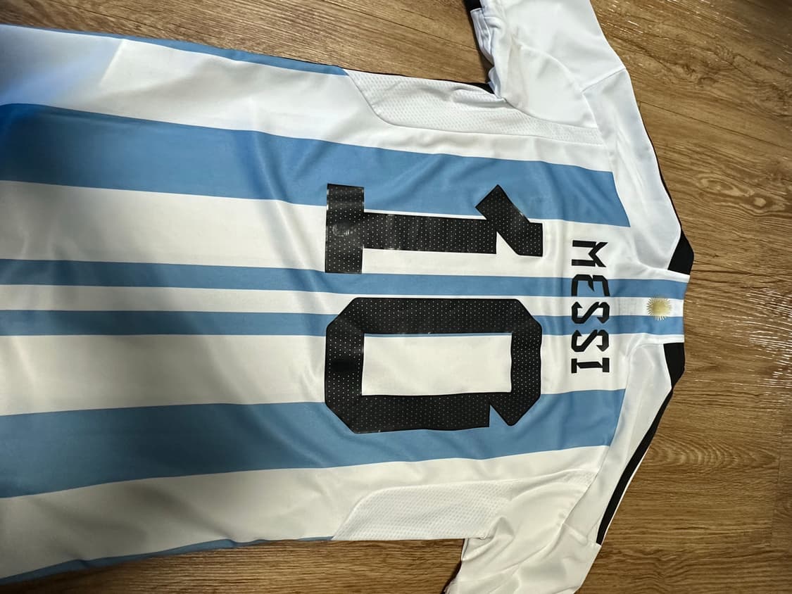 메시 아르헨티나 2022 위너 3스타 홈 유니폼 us사이즈 m 상품이미지2