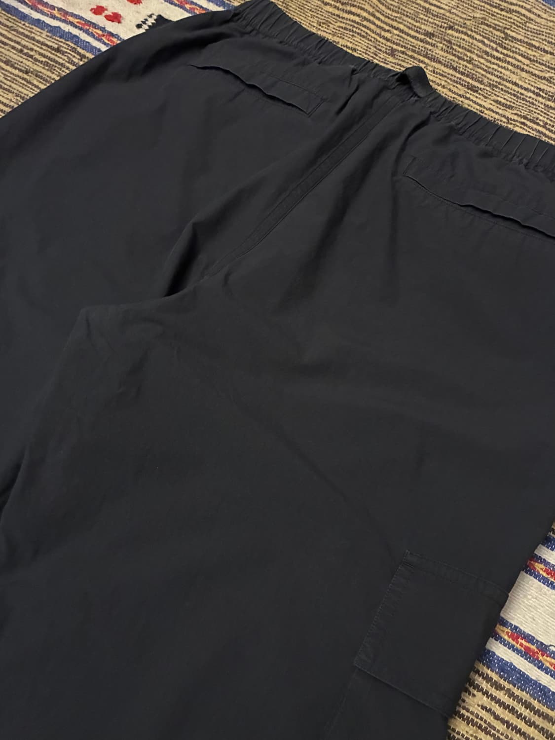 (L/30~34)COS 코스 나일론 코튼 밴딩 루즈 카고팬츠 블랙 상품이미지6