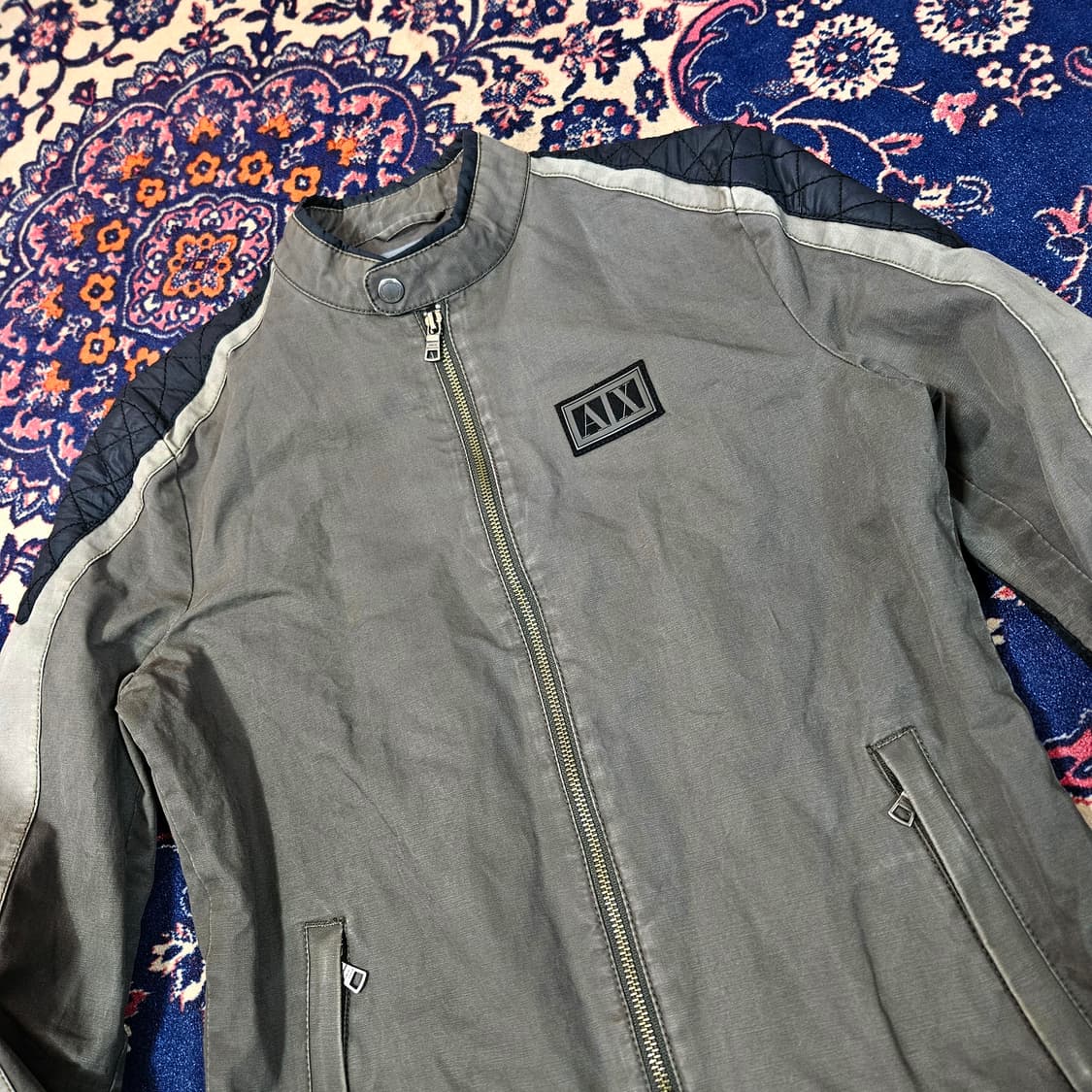 아르마니익스체인지 바이커 워크 집업자켓 상품이미지2