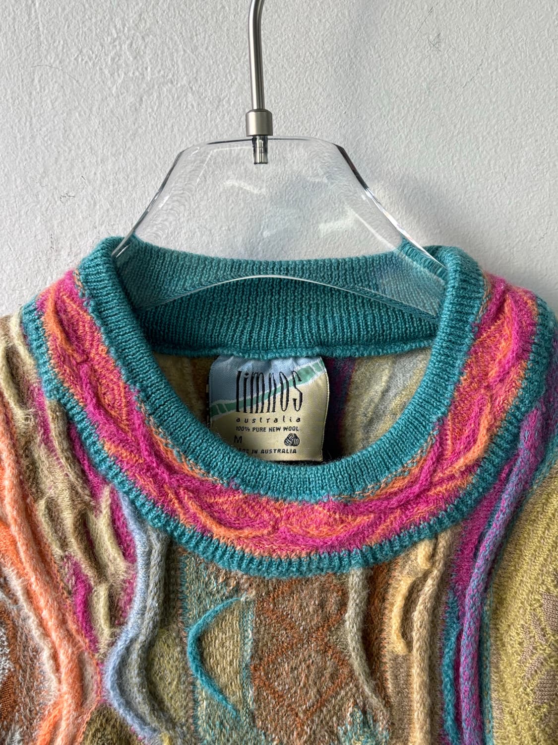 림노스 멀티 컬러 케이블 스웨터 상품이미지5