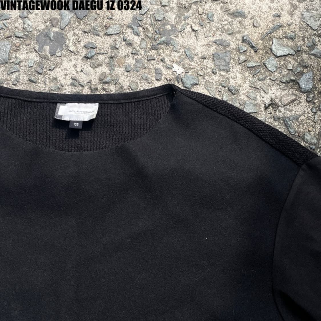 솔리드옴므 지퍼디테일 맨투맨 105 상품이미지2