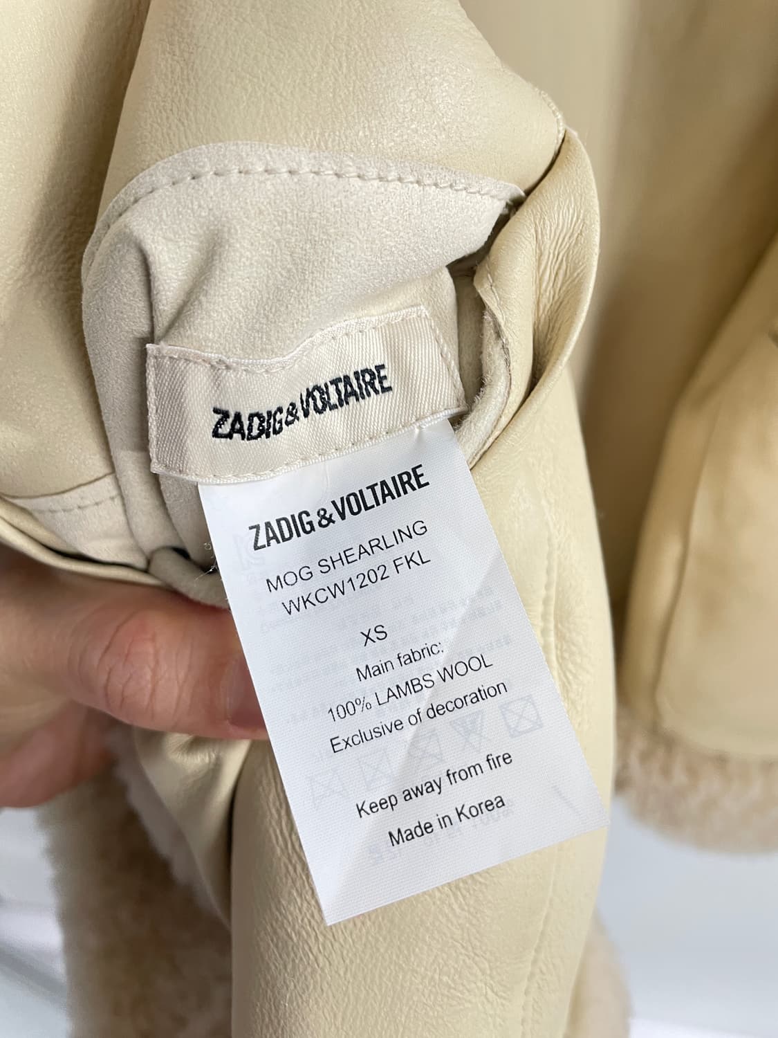 자딕앤볼테르 리버서블 무스탕(베이지) 상품이미지10