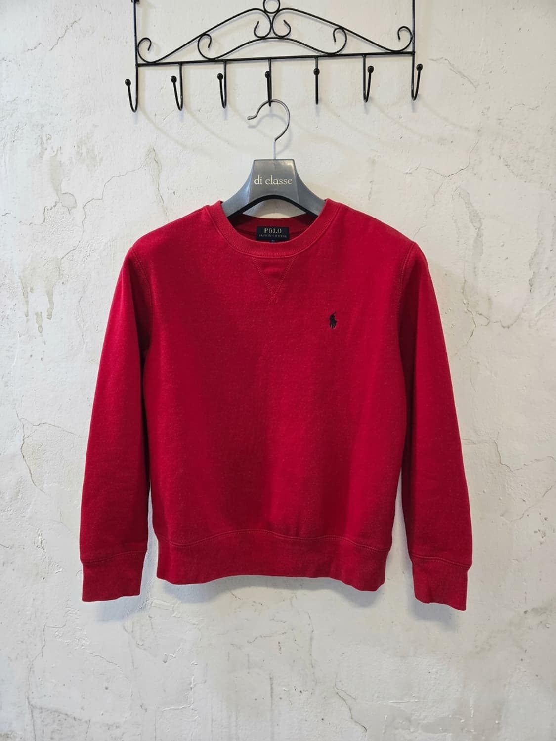 폴로 랄프로렌 레드 맨투맨 66/77 상품이미지1