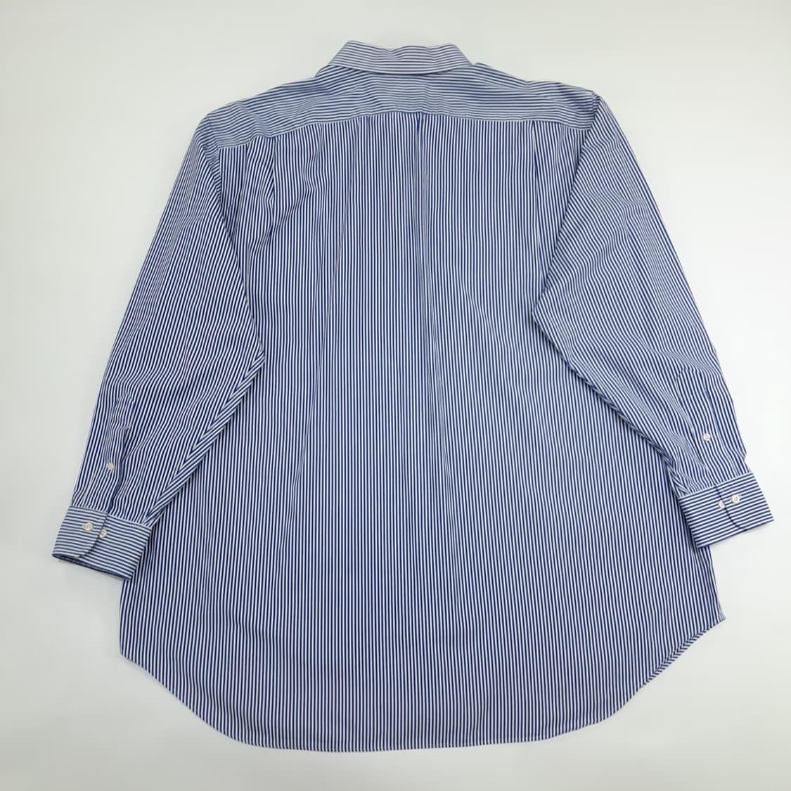 Co967 2XL 폴로 랄프로렌 블루 스트라이프 긴팔 셔츠 남방 상품이미지7