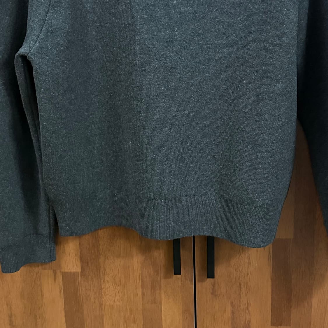 아모멘토 라운디드 슬리브가디건 차콜 M 상품이미지6