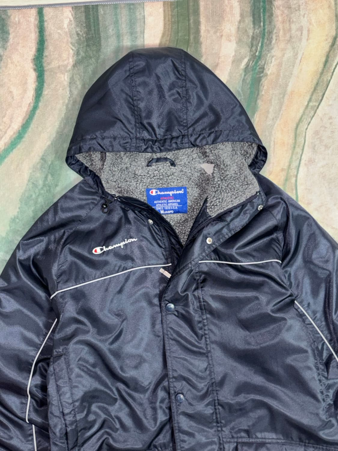 챔피온 자수 벤치 파카 상품이미지4