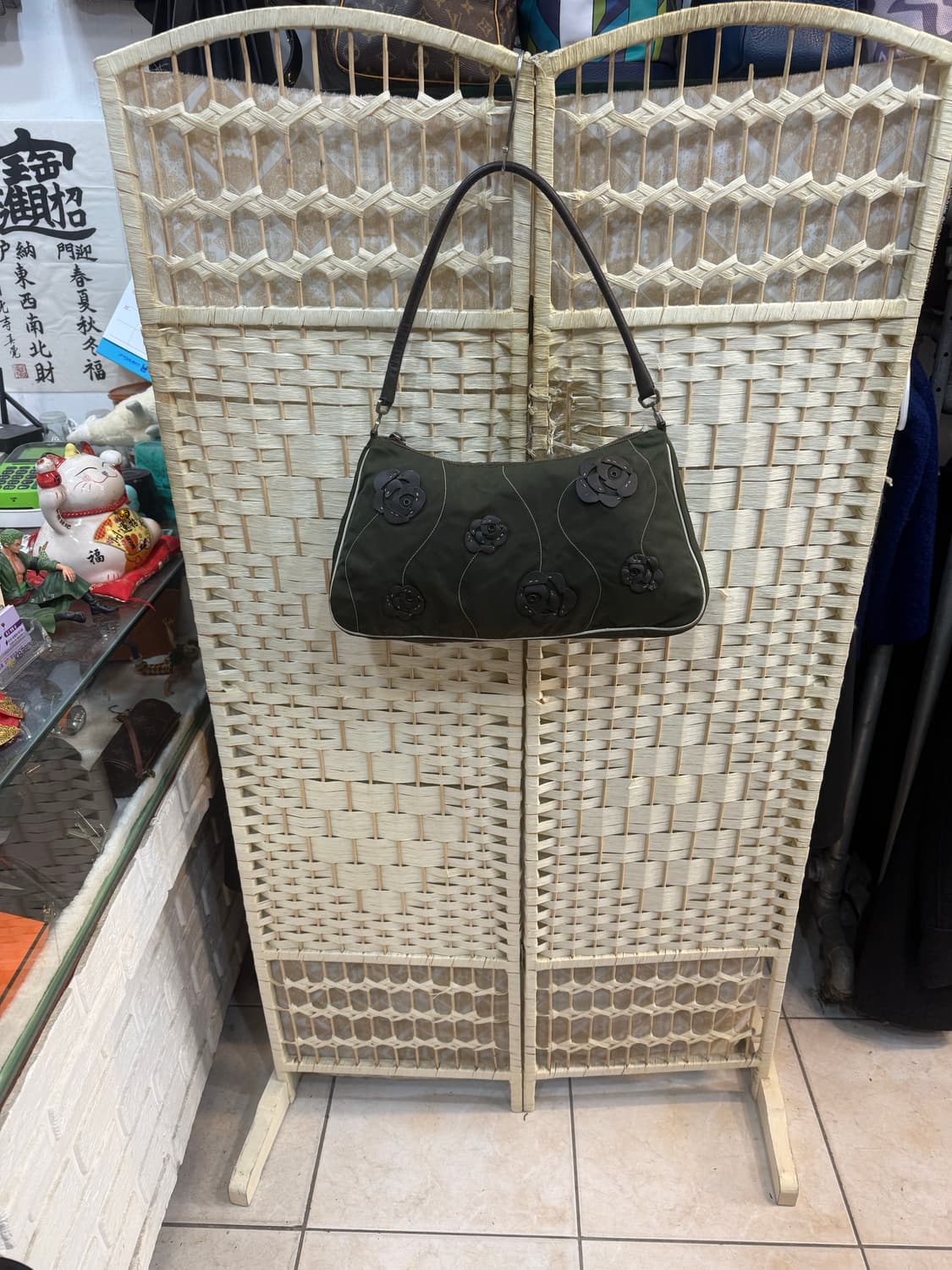 정품 프라다 나일론 플라워 쇼퍼백 팝니다 상품이미지1