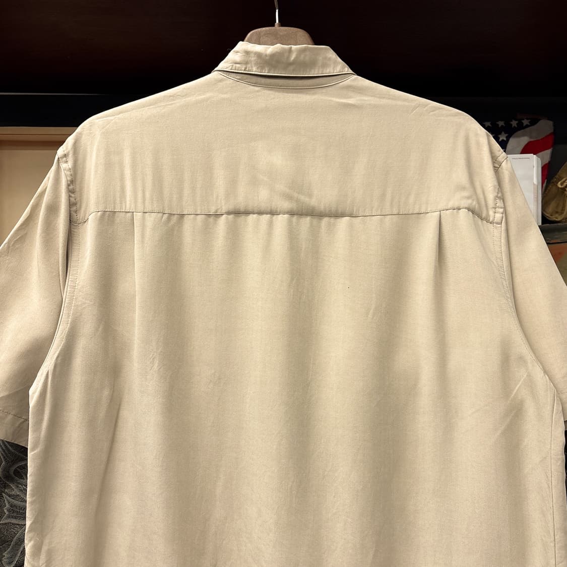 90s 하바네라 버티컬 스티치 패널 구아야베라 쿠바셔츠 N1267 상품이미지5