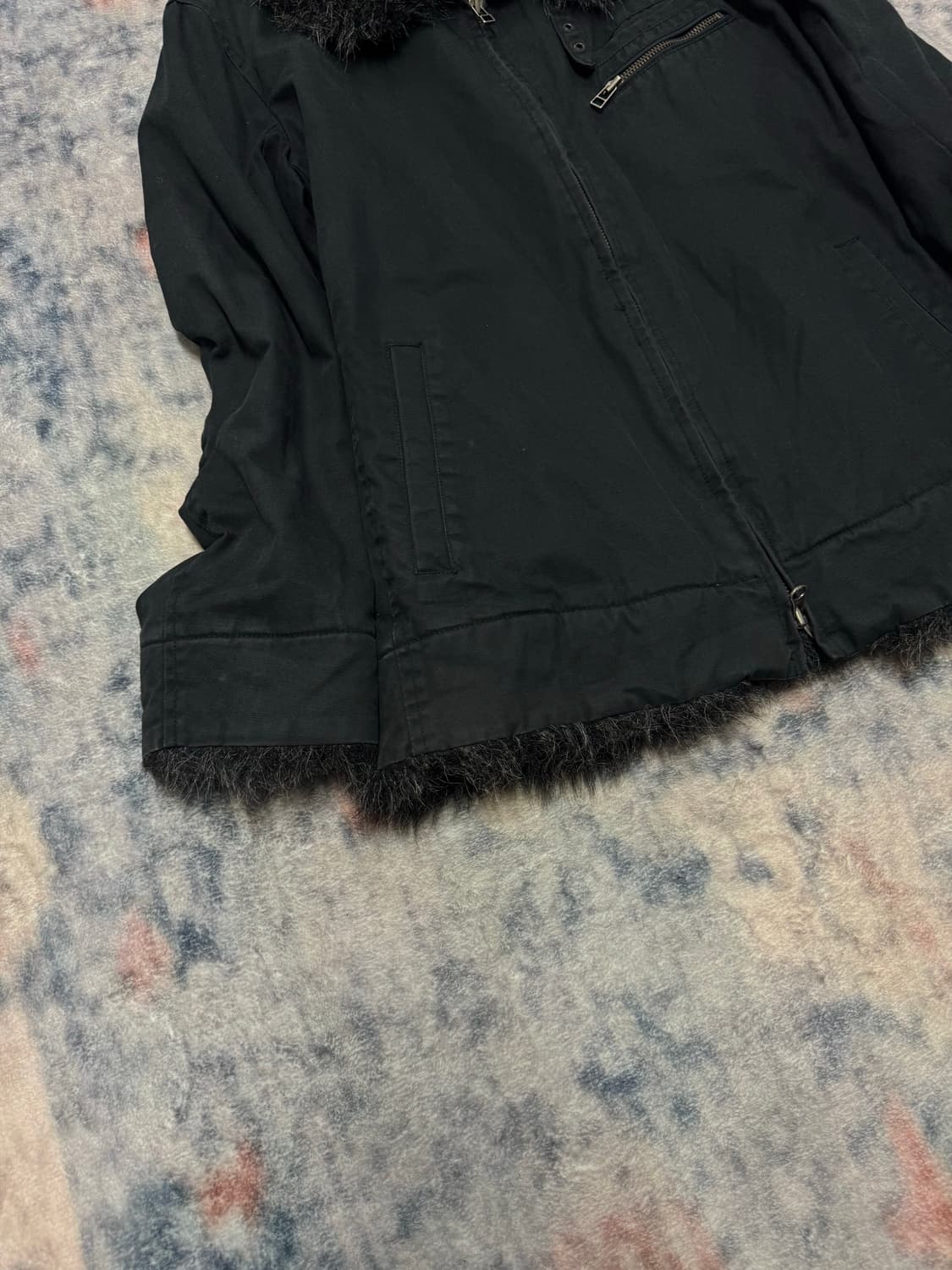 Boycott crow fur trimming jacket 상품이미지5