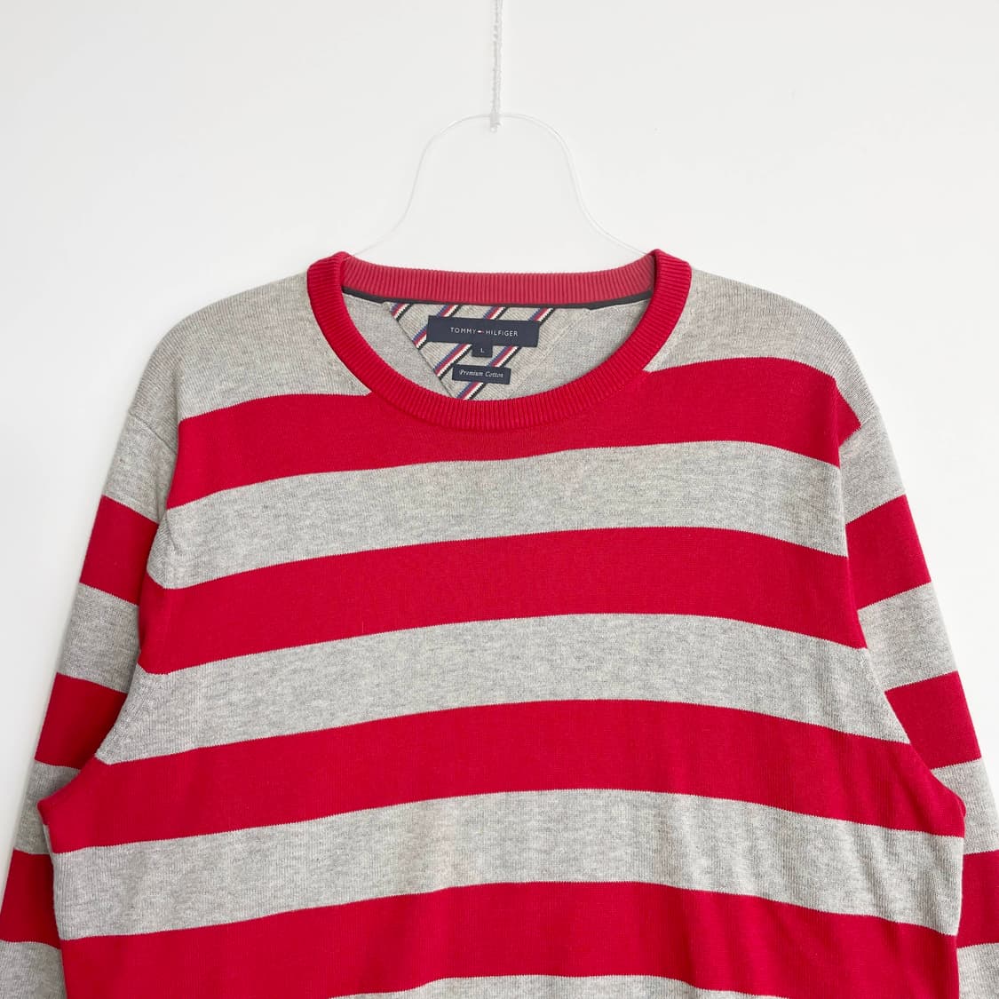 C1 타미힐피거(Tommy Hilfiger)스트라이프 크루넥 스웨터 XL 상품이미지2
