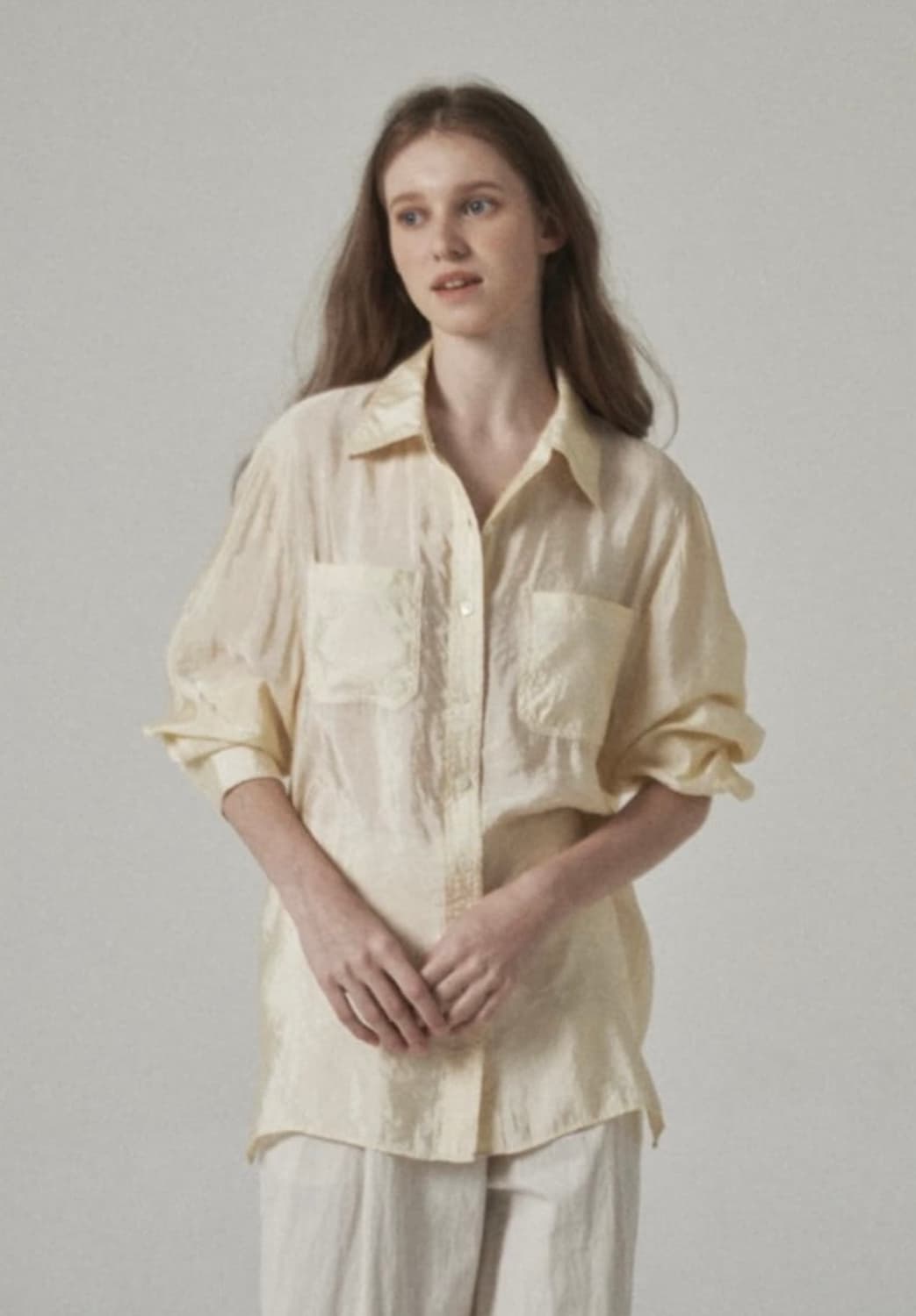 게드 GED 썸머 셔츠 버터옐로우 상품이미지1