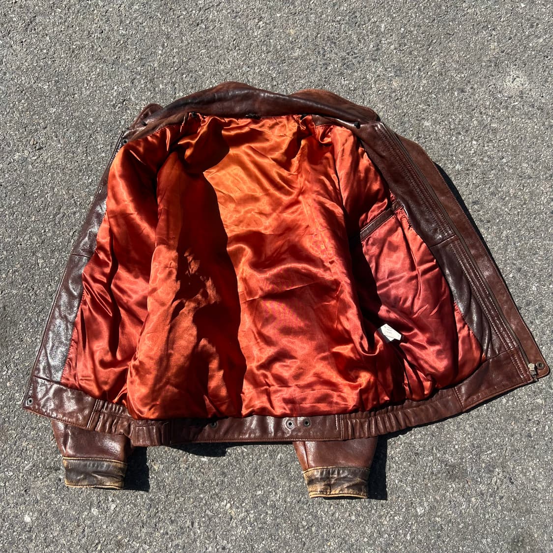 80‘s A-2 레더 플라이트 자켓 상품이미지9