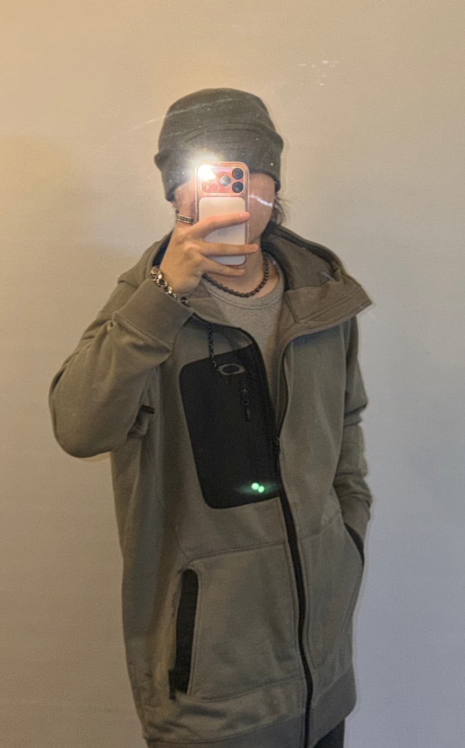 오클리 빈티지 롱 후드집업 상품이미지1