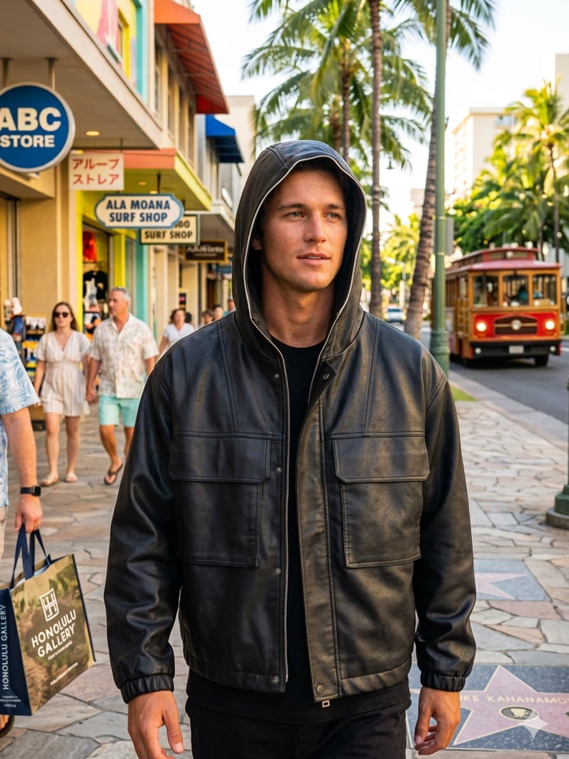 솔리드옴므 24FW 램스킨(양가죽) 후드자켓(50사이즈) 상품이미지1