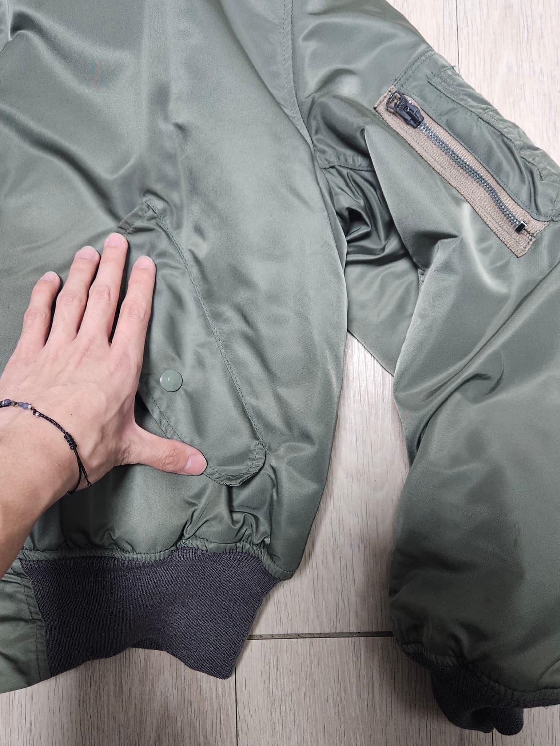 90s hope mfg 리버시블 카모 ma-1 상품이미지3