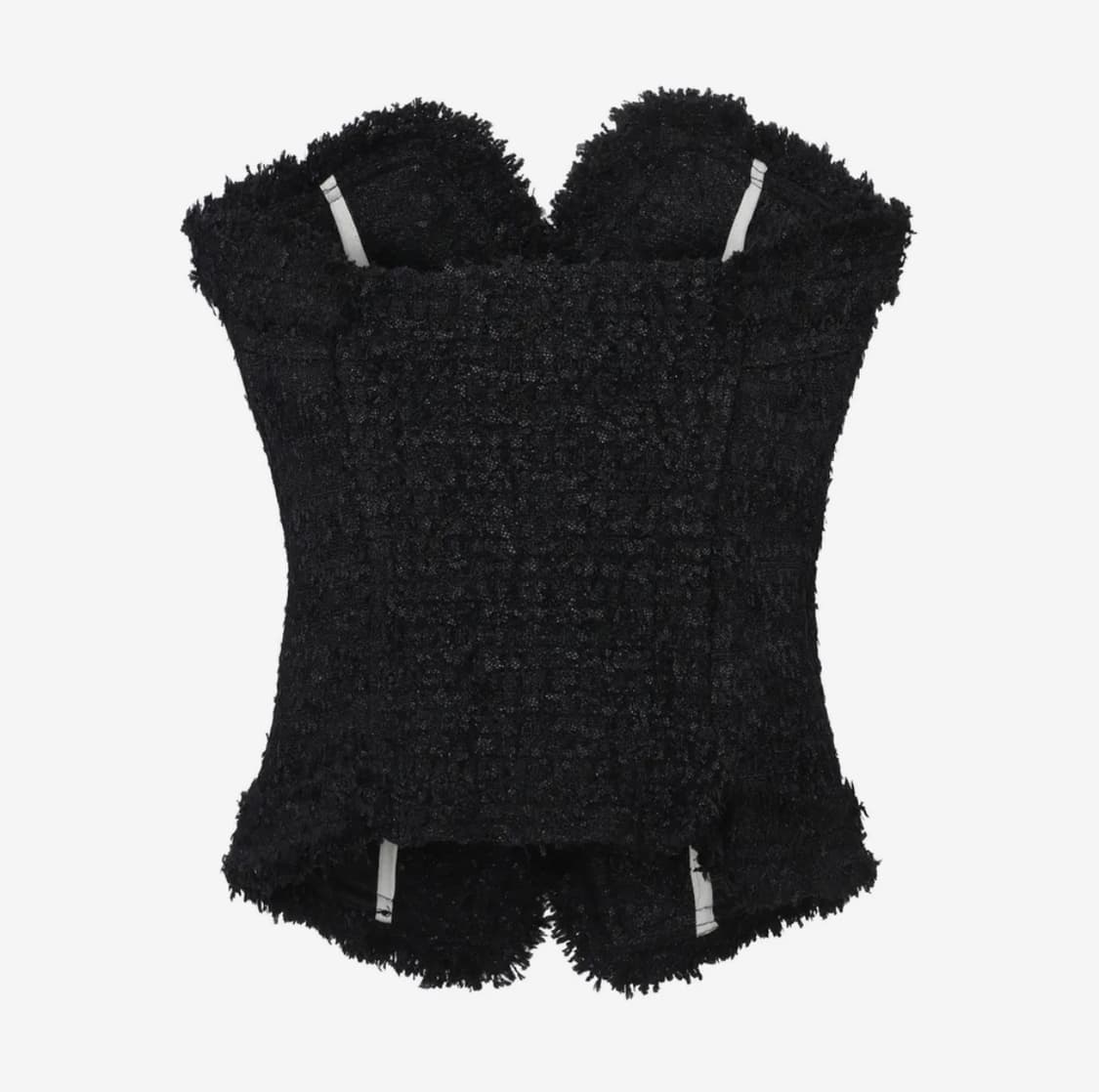 카키포인트 앤틱 트위드 탑 블랙 Antique Tweed Top 상품이미지3