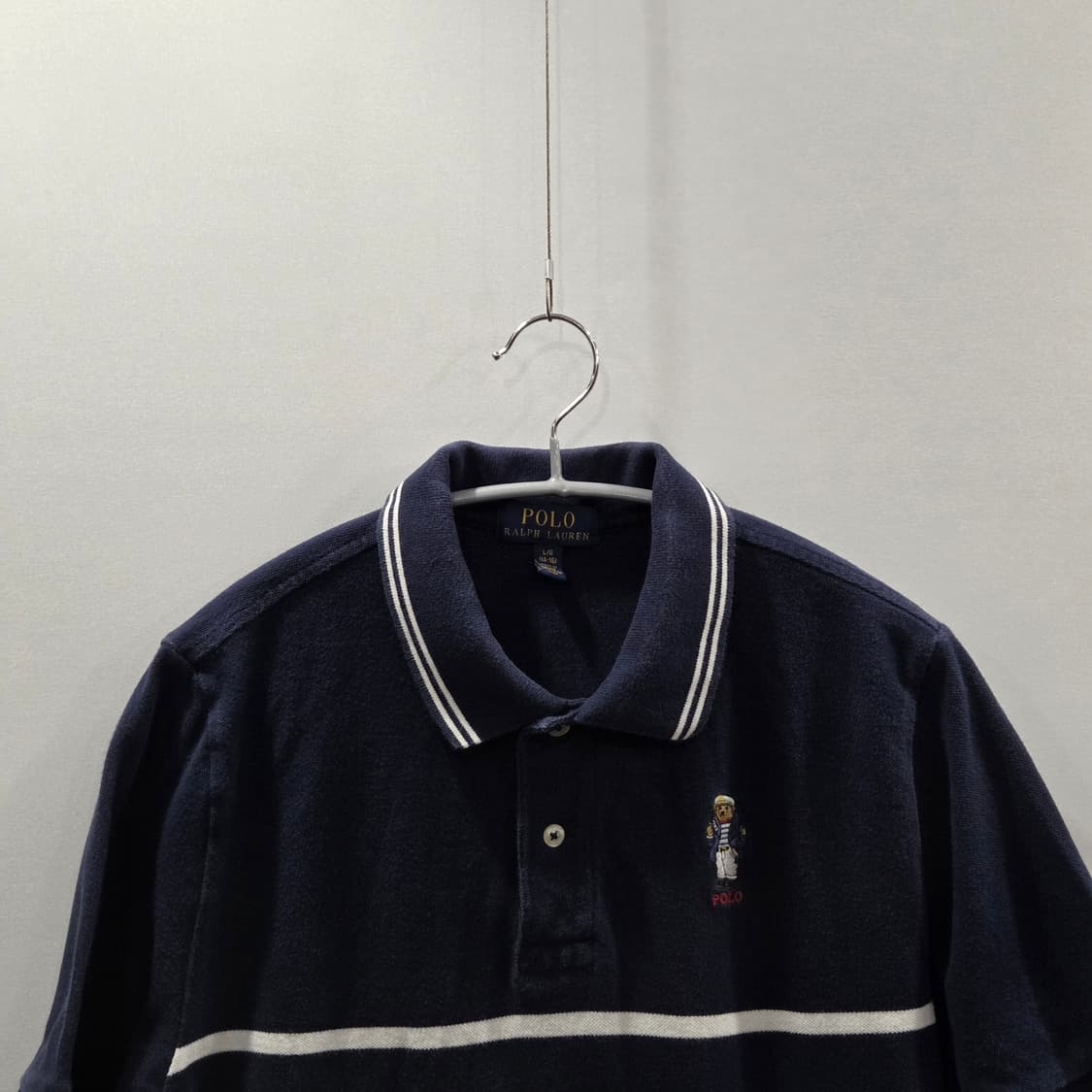 폴로랄프로렌 보이즈 폴로베어 코튼 카라 스트라이프 반팔티 L/14/16 상품이미지2