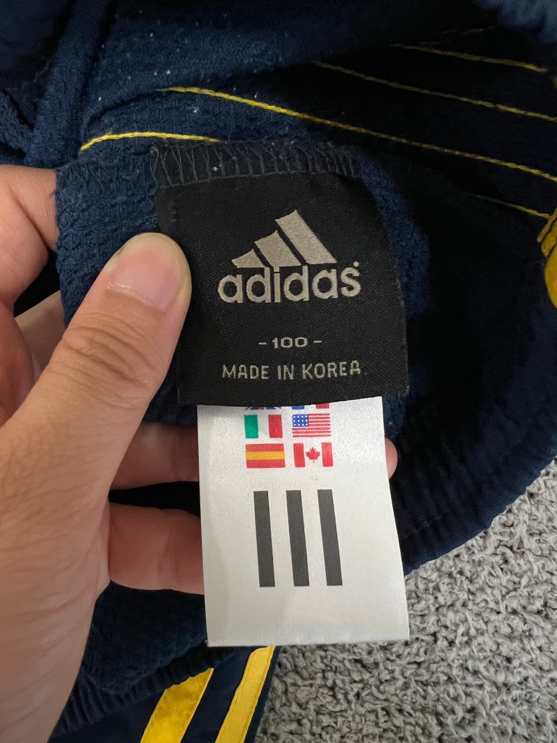 (100) 아디다스 삼선 우븐 트랙팬츠 남/노 상품이미지3