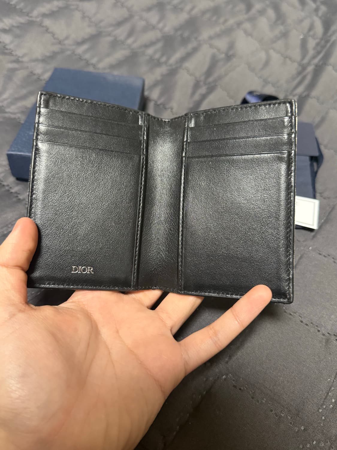 디올 오블리크 자카드 오거나이저 카드지갑 베이지 상품이미지3