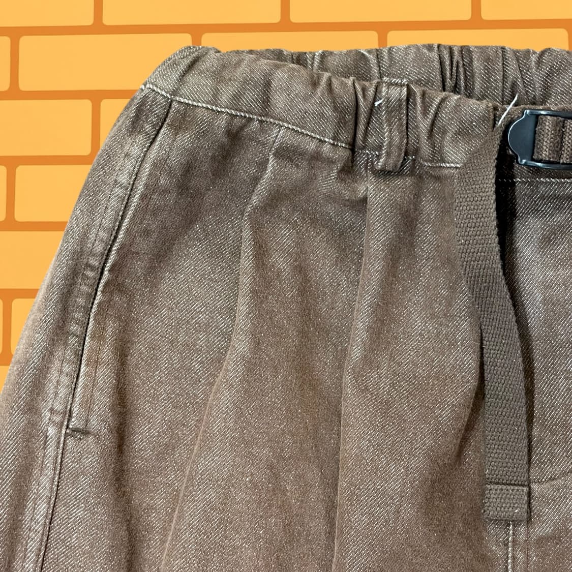 캐피디자인 투턱 와이드 데님 팬츠 (32) 상품이미지2