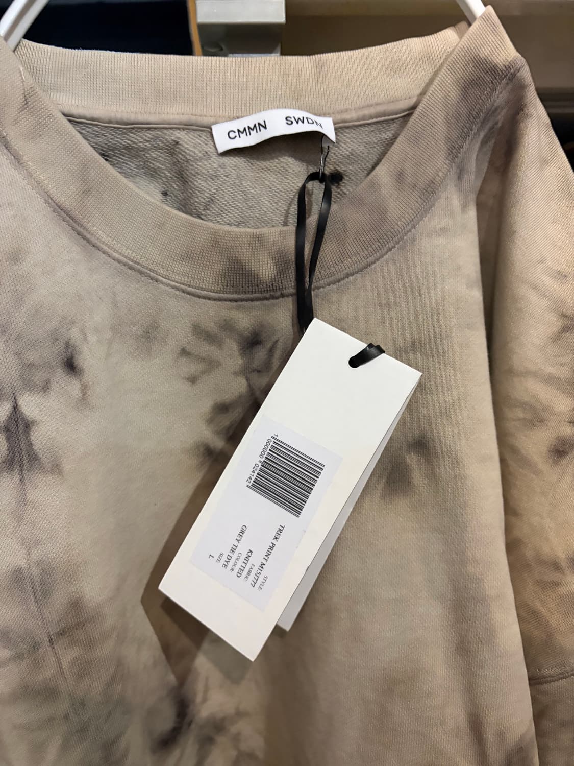 CMMN SWDN 커먼스웨덴 맨투맨니트  L 그레이 상품이미지5