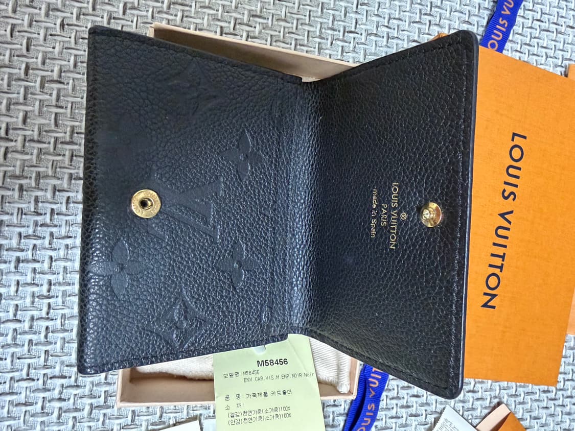 백화점구매 풀구성 루이비통 앙프렝뜨 카드지갑 상품이미지2