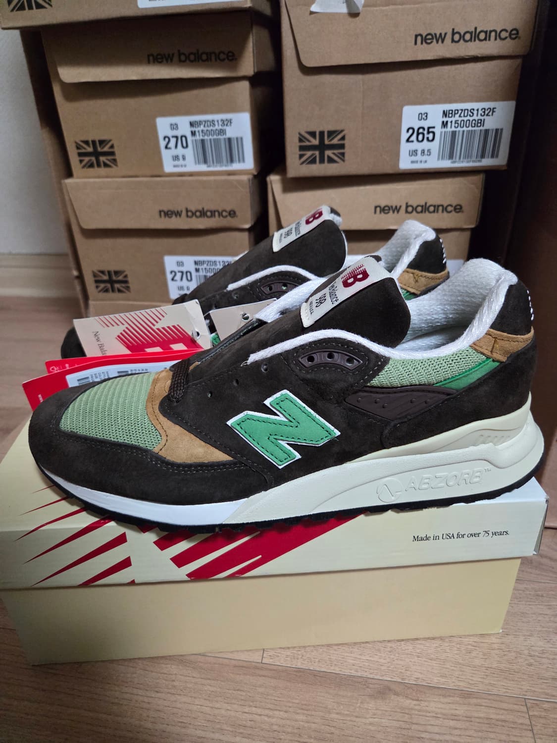 뉴발란스 USA U998BG 270 새상품 상품이미지1