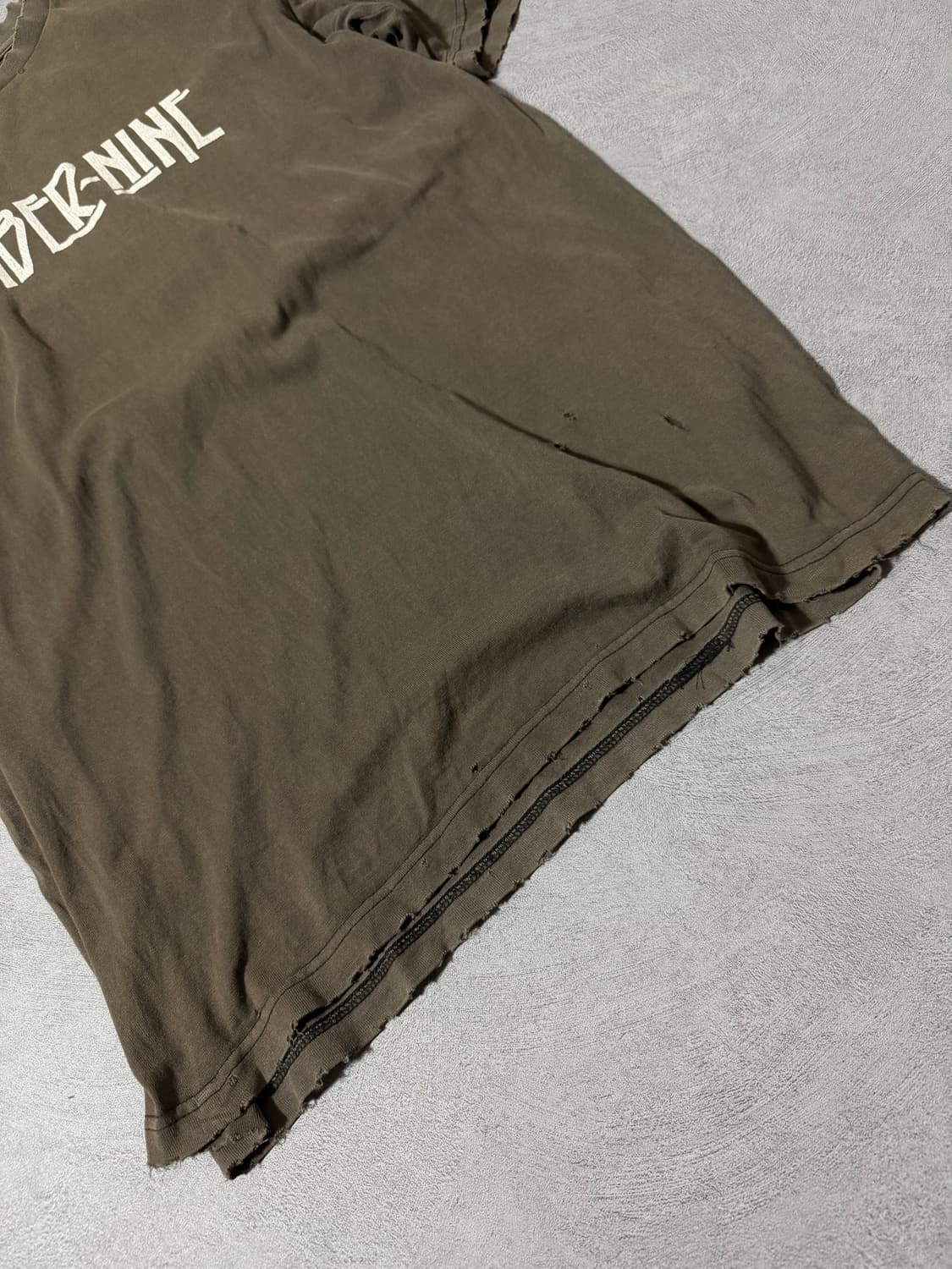 05SS Number (N)ine Distressed T-Shirt 상품이미지5