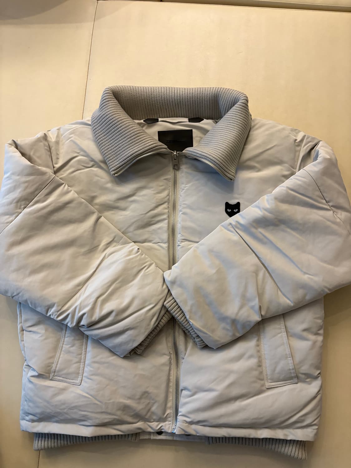 송지로지제로 패딩 크림색 L 상품이미지2