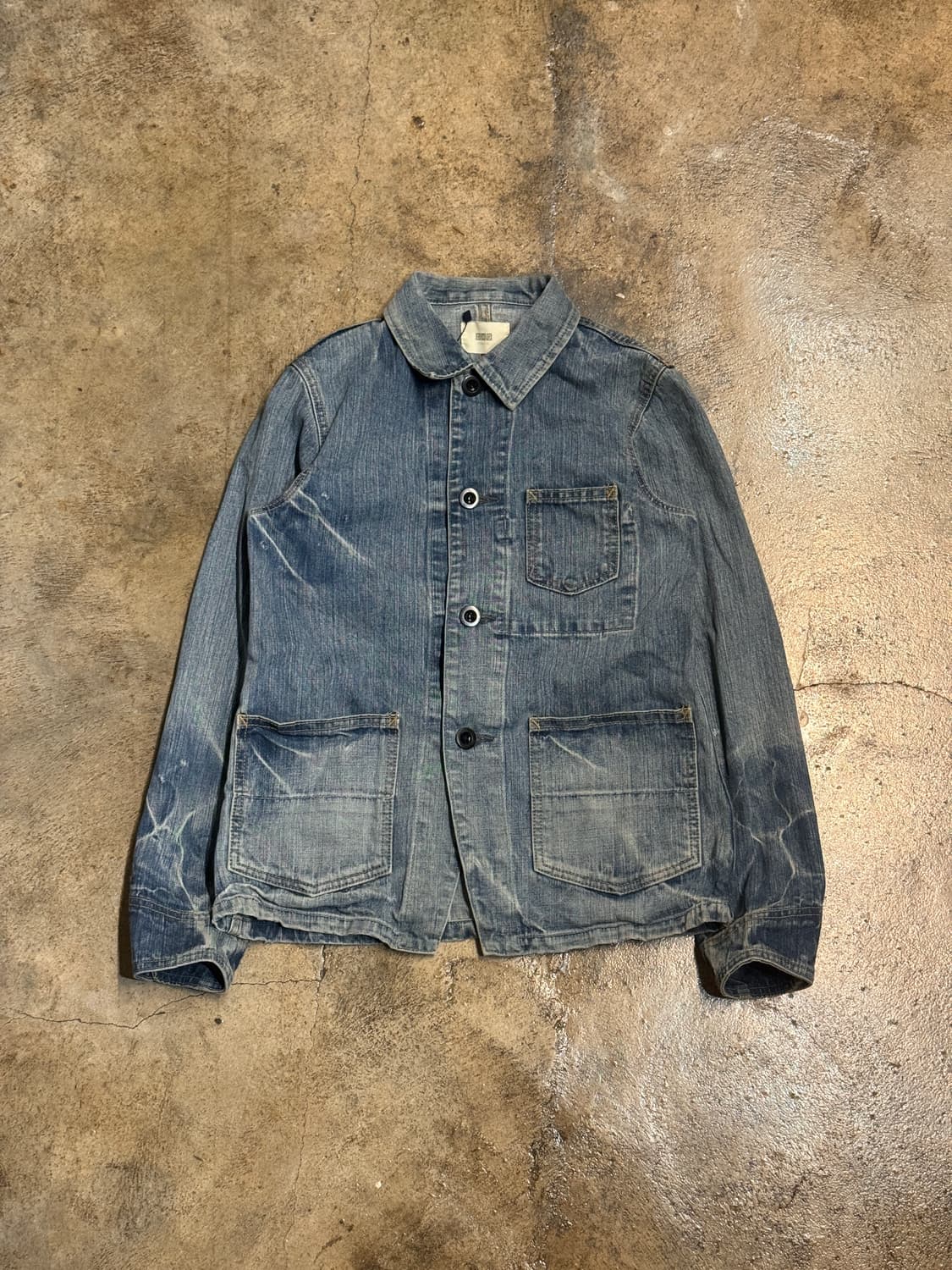 44-55) D.M.G Faded Denim Coverall Jacket 상품이미지7