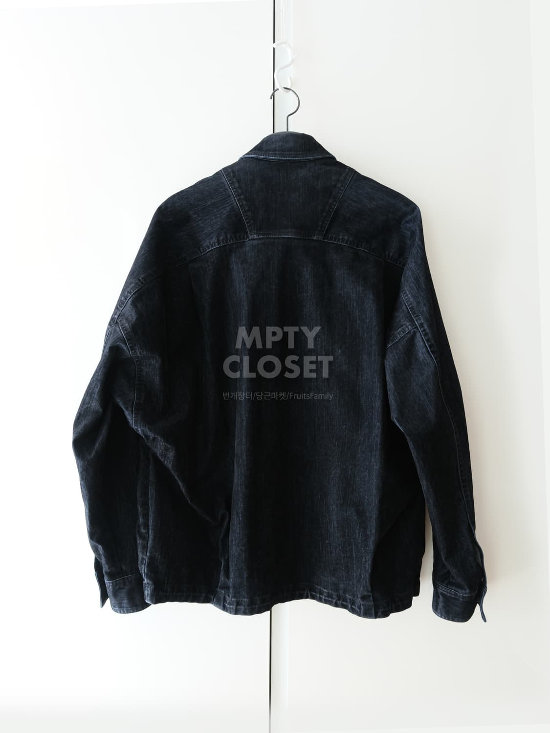 [46] 준지 25FW 슬럽 벨벳 데님 코치셔츠 상품이미지2