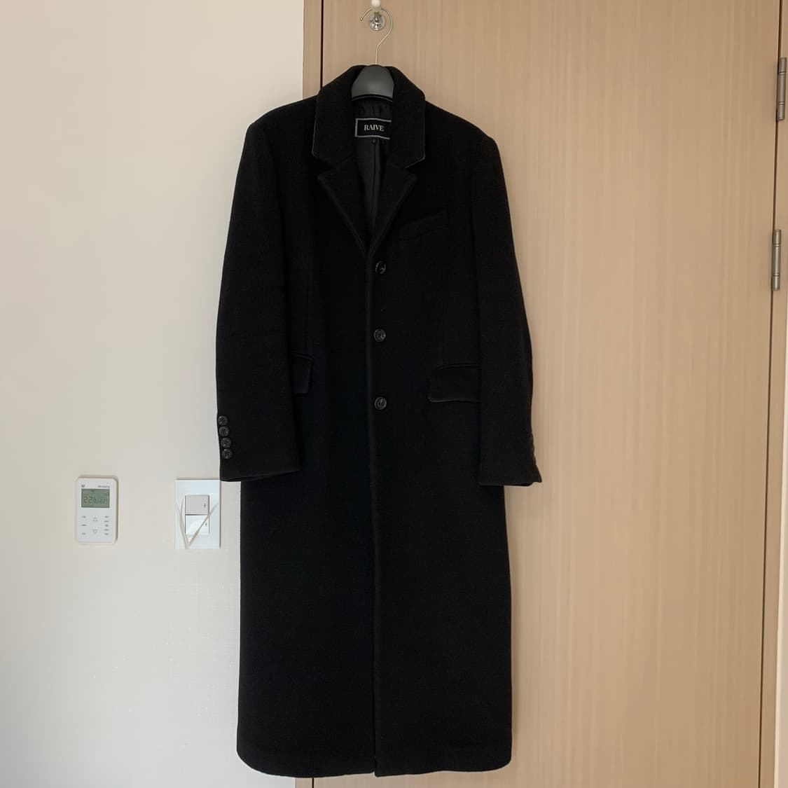 레이브 앙고라 싱글 울 코트 상품이미지3