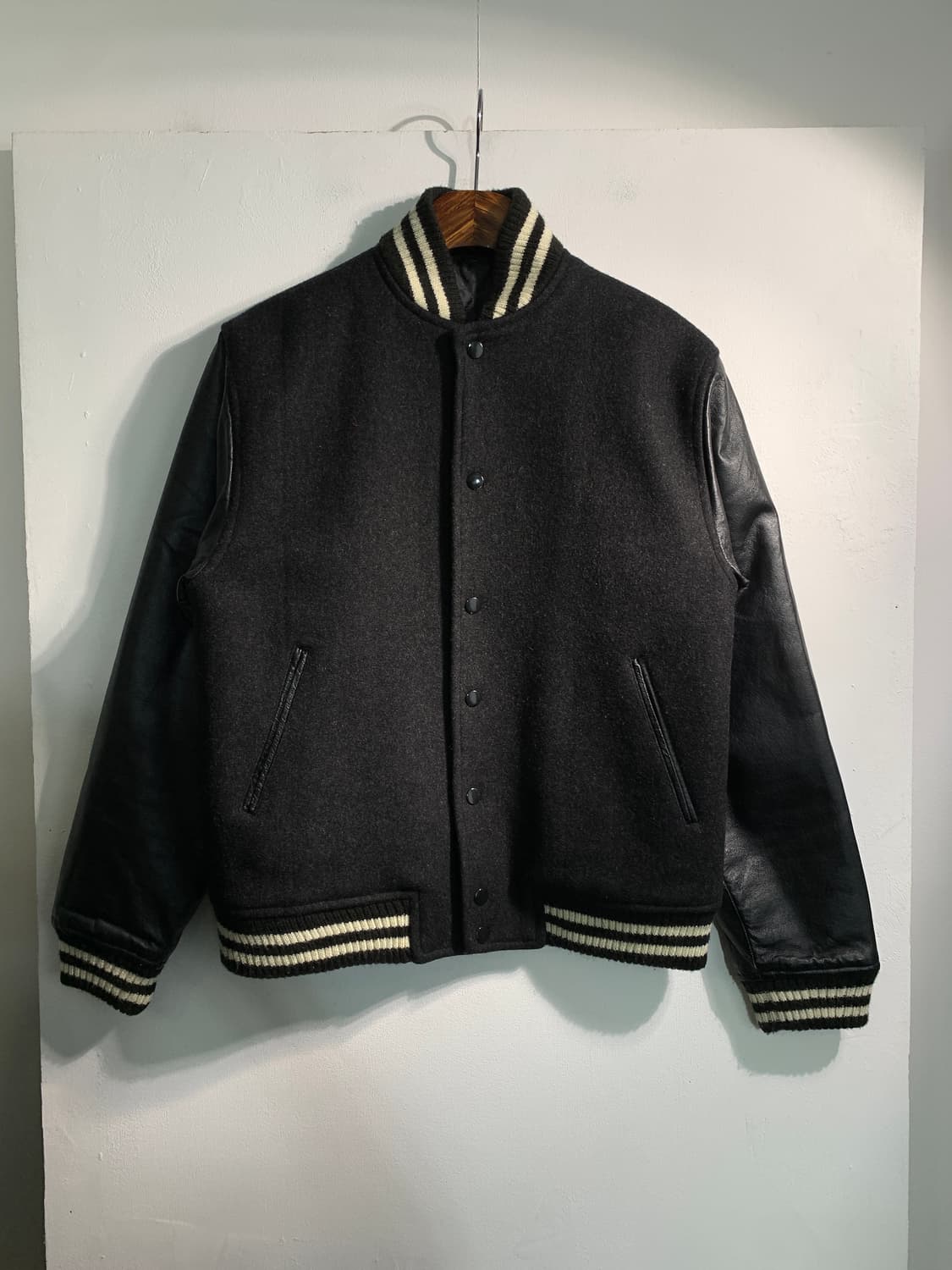 vintage 빈티지 울혼방 바시티 자켓  상품이미지1