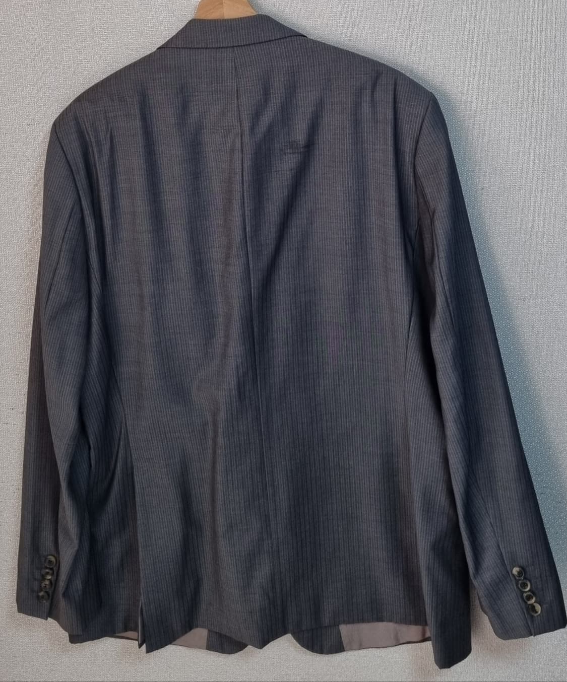 L (100) 휴고보스 그레이 버진울100% 블레이저 정장자켓 상품이미지2