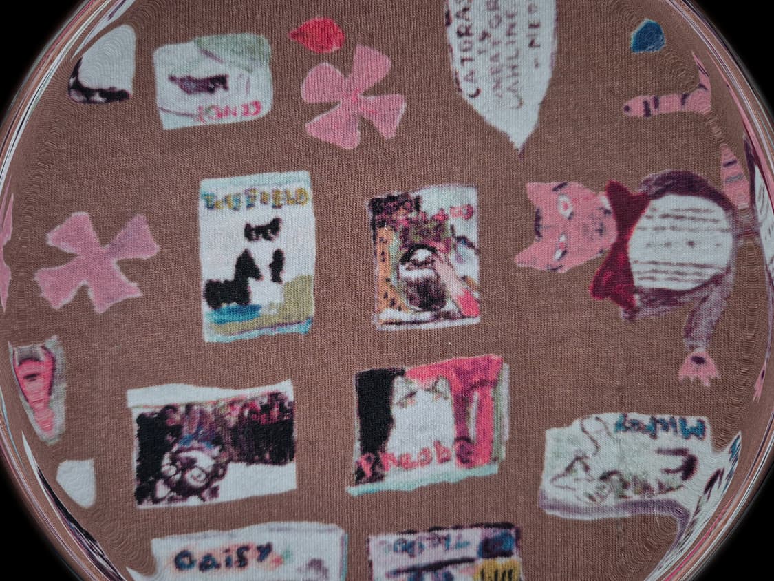 Vintage Cat letter top 상품이미지3