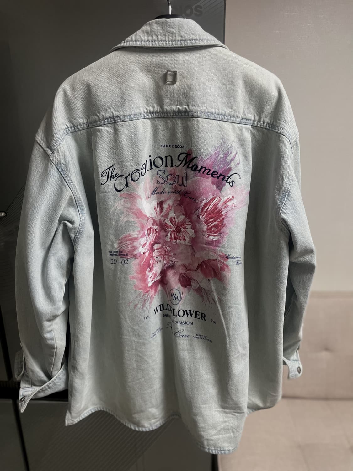 25ss 우영미 플라워 데님 셔츠 105 상품이미지1