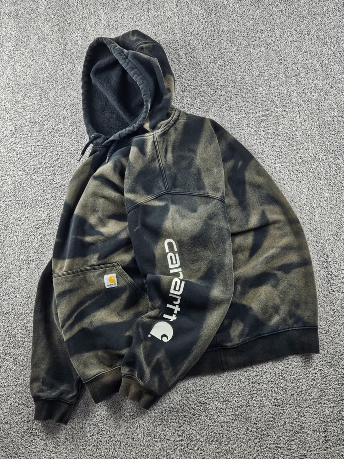 칼하트 다잉 워시드 커스텀 후드 티셔츠 ( XL ) / 10690 상품이미지3