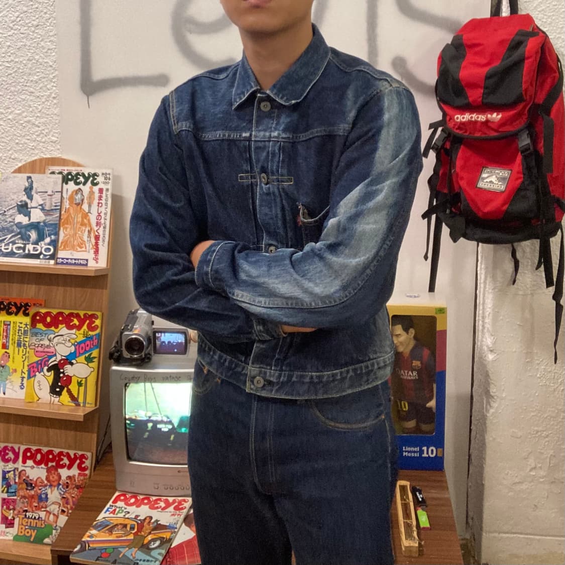 90s 리바이스 1세대 빅 e 데님 자켓 청자켓 상품이미지2