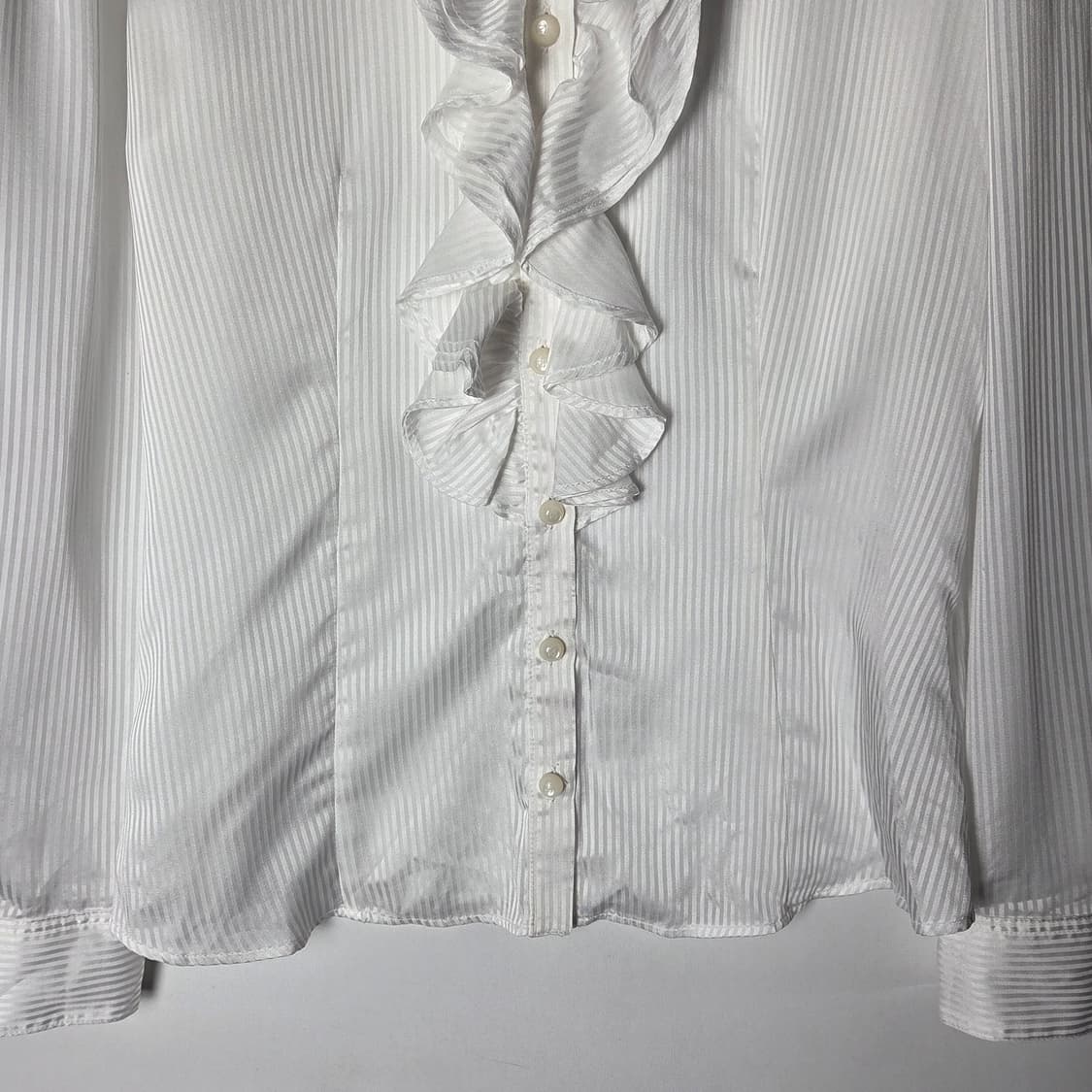 [Naracamic] 나라카미체 스트라이프 프릴 블라우스 상품이미지4