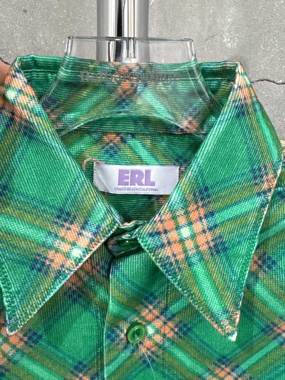 ERL Plaid check Corduory Shirt 상품이미지2