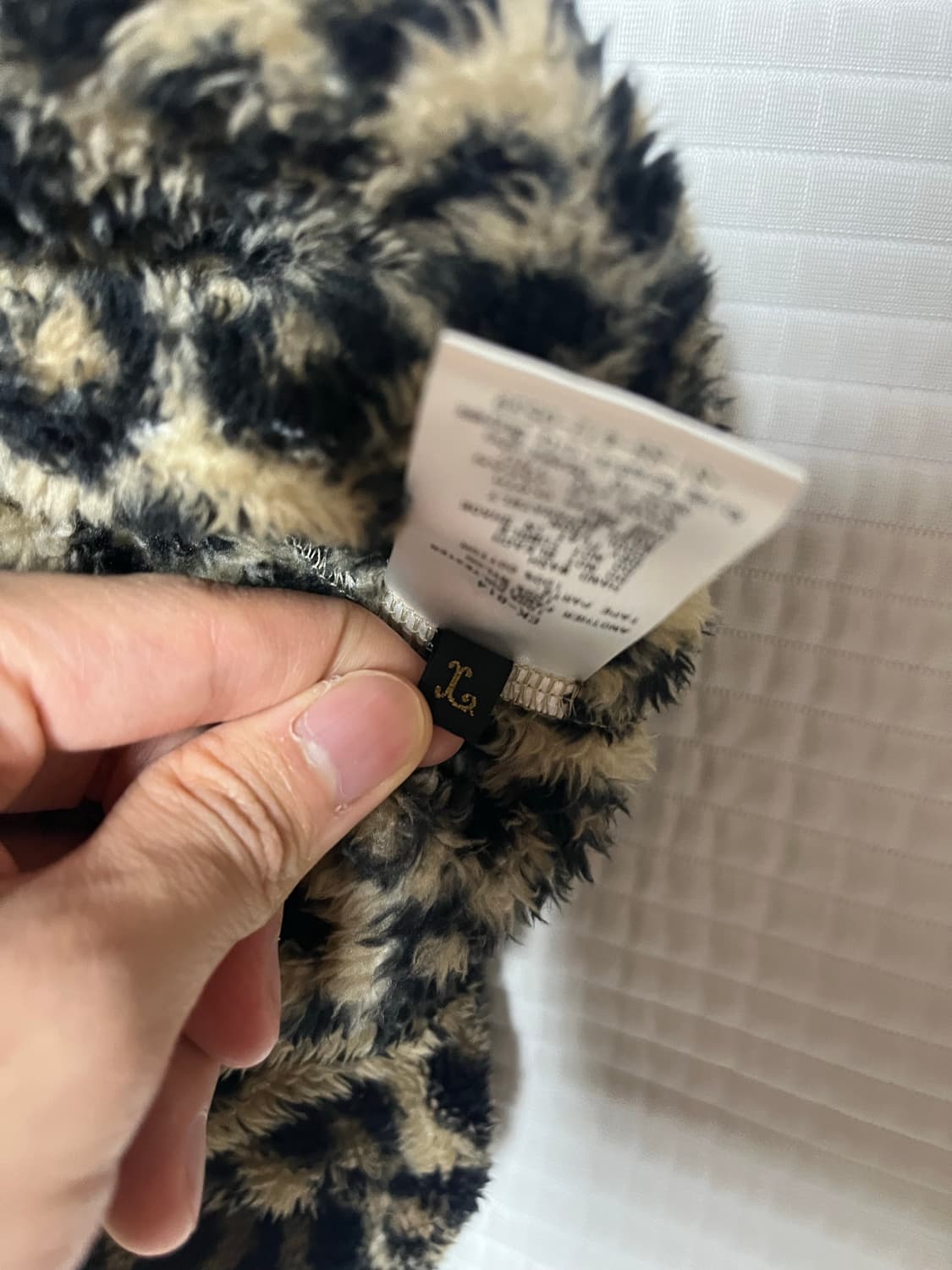 [3/L] 캐피탈 레오파드 후리스 플리스 반집업 아노락 상품이미지8