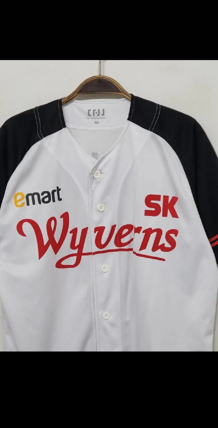 (M) SK 와이번스 야구져지 반팔 노수광 마킹 유니폼 SSG 상품이미지2